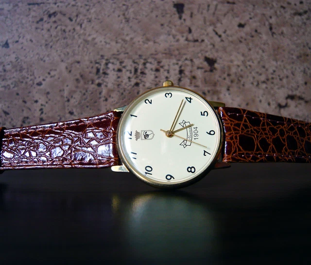 Orologio NewMan 1904 al Quarzo Donna Orologio Moda Cinturino Vera Pelle Marrone