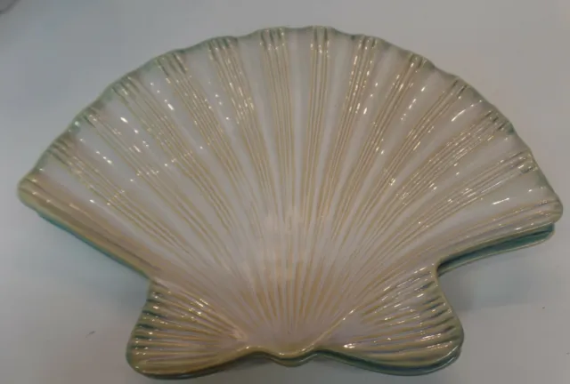 Shoreline Collection Home Studio Shell Shaped Plates Beautiful Colors