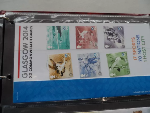 GB 2014 500 Glasgow 2014 Royal Mail Presentation Pack in mint condition