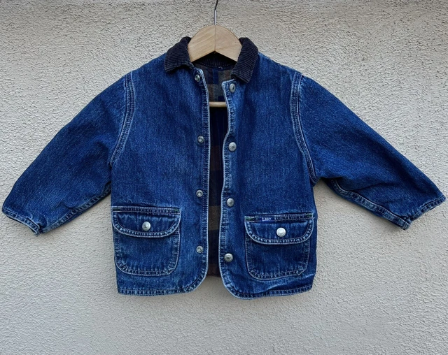 Vintage Lee Denim Jean Jacket Lined Youth Kids Toddlers Babies 90’s 24 Month 2T