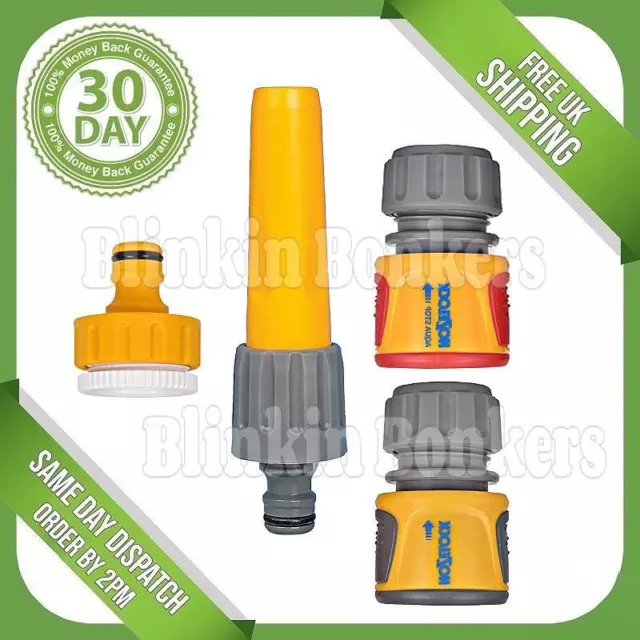 Hozelock Connector Latest Genuine 5Pc Garden Hose Pipe Kit Set Tap Adaptor Spray