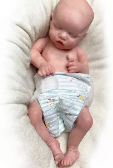 18 "Lifelike Reborn Baby Dolls Full Solid Silicone Baby Doll Newborn Girl