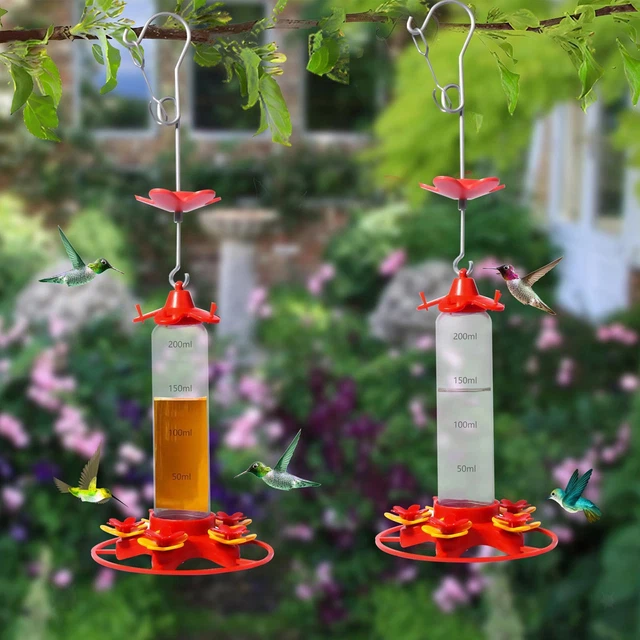 angeoire hexagonale en bois pour oiseaux sauvages à poser dans le