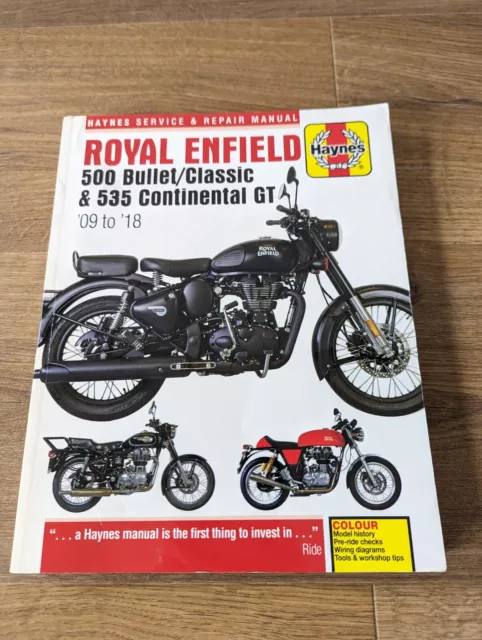 Royal Enfield 500 Bullet/Classic/535 Continental GT (09-18) Haynes (Paperback)