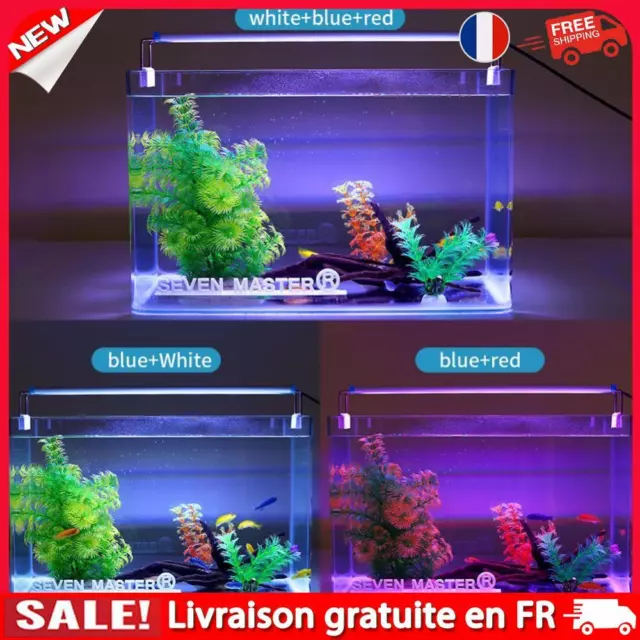 fr Aquarium Light Bar LED Fish Tank Clip Lampe Plant Grow Lighting (48cm US)