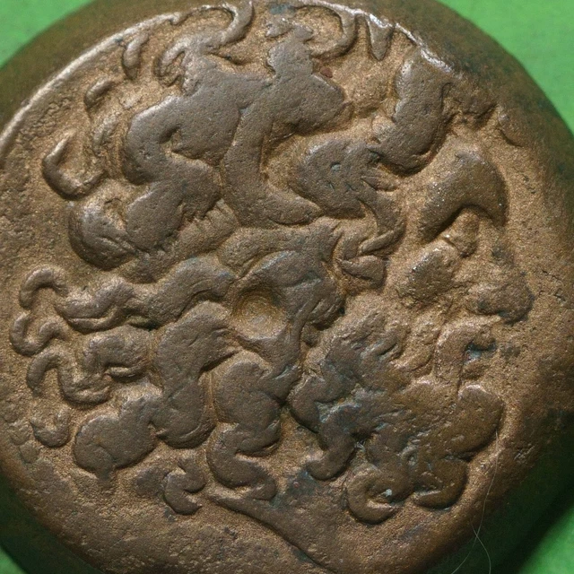 PTOLEMAIC KINGS of EGYPT  Ptolemy VI & VIII  ZEUS & EAGLE  30 MM & 21 Grams