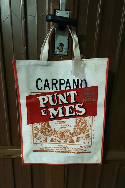 Borsa cerata Carpano Punt e Mes Originale anni 60 Fondo magazzino