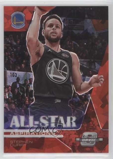 2019 Contenders Optic All-Star Aspirations Red Cracked Ice Prizm Stephen Curry