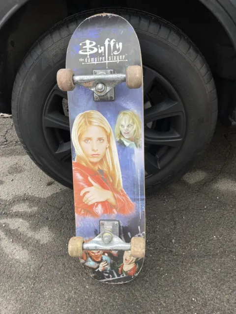 Vintage 2001 Buffy the Vampire Slayer Rare OzBozz Skateboard BTVS Spike Darla