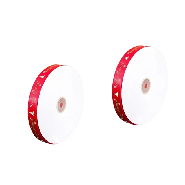 2x Weihnachten Grosgrain-Band Weihnachten Satin Band
