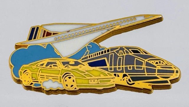 Pin's TGV SNCF Rare - Fond Doré - Ballard - Téléphone - Zamac - Jaune
