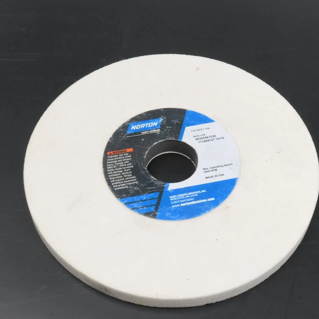 Norton 38A60-JVBE 7" x 1/2" x 1-1/4" Aluminum Oxide No. 60 Grinding Wheel
