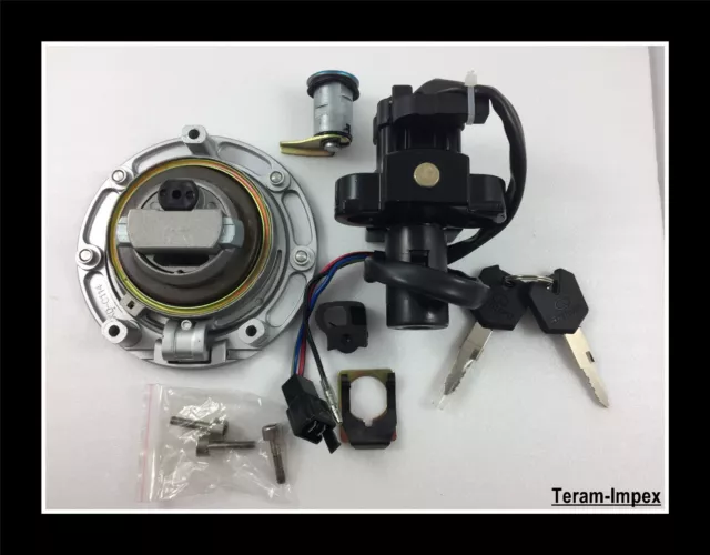 Kit Contacteur Neiman Clé Bouchon Serrure Selle HONDA CB 500 CBR 600 900 954 VTR 3