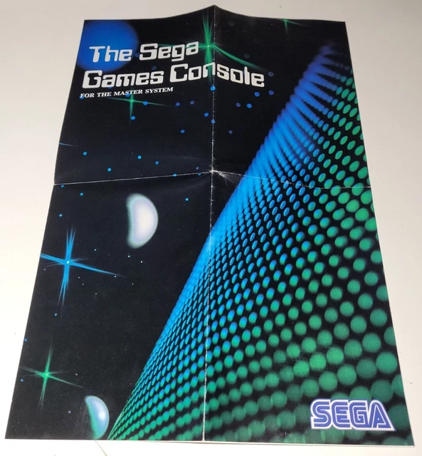 Catalogue Publicité Sega Master System - Version PAL EUR, En Très Bon état, Expédition Rapide Sous 24h