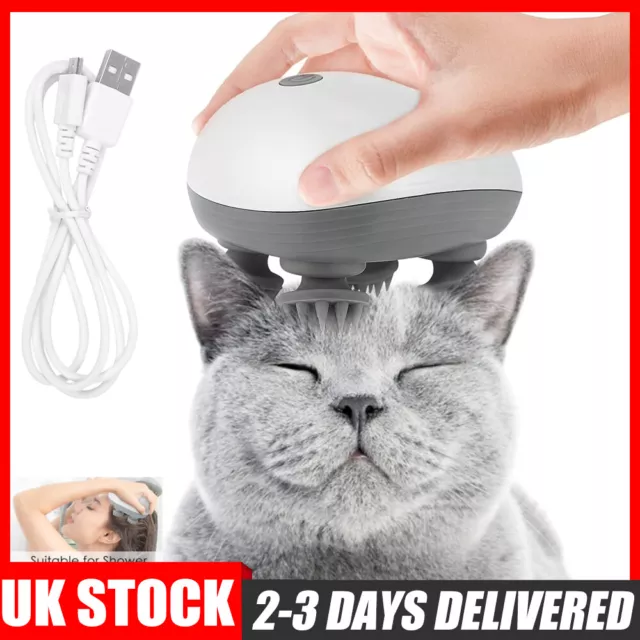 Smart Electric Pet Cat Massager Relax Shoulder Deep Tissue Head Scalp Massager