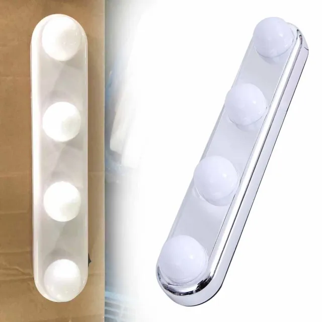 Durable Miroir Lumière LED 4 Application Salle de Bain Blanc Froid Lampe