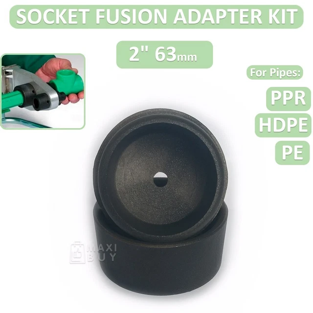 Socket Fusion Heating Adapter Set 2" 63 mm for Fusion Machine HDPE/PE/PPR v5