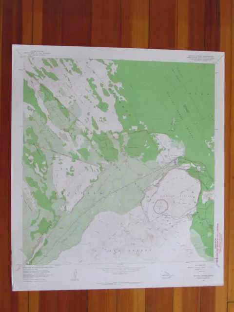 Kilauea Crater Hawaii 1964 Original Vintage USGS Topo Map