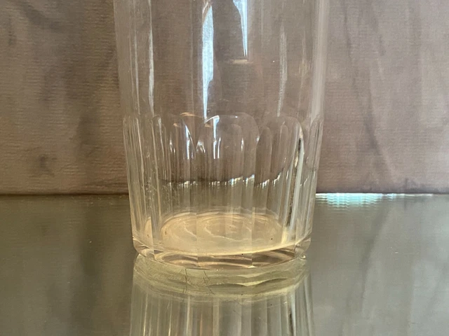 Carafe à eau bouteille en cristal taillé XIXe Napoléon III 3