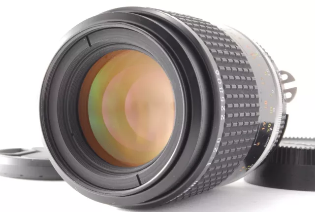 Near MINT Nikon Ai-s Micro Nikkor 105mm f/2.8 Macro Ais Lens w/Caps From JAPAN