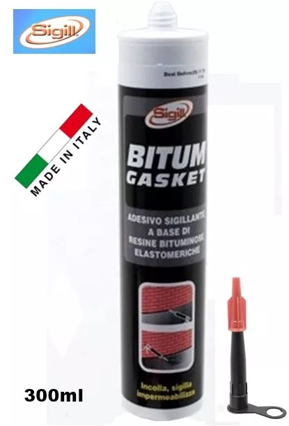 ADESIVO SIGILLANTE IMPERMEABILIZZANTE A BASE DI RESINE BITUMINOSE 300ml "SIGILL"