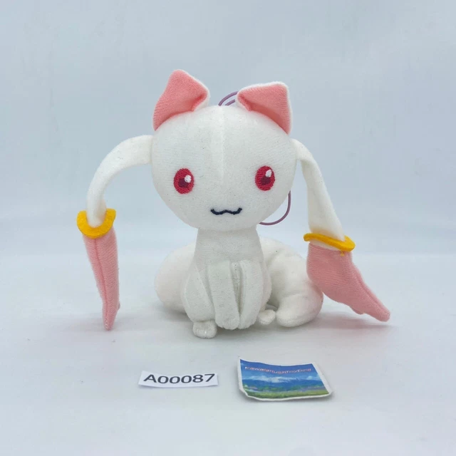 Kyubey A087 Puella Magi Madoka Magica Banpresto 2014 Plush 4" Stuffed Doll Japan