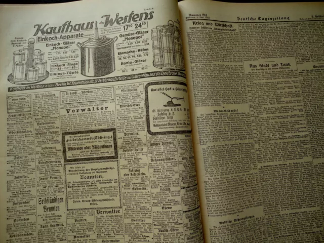 1918 Deutsche Tageszeitung Fortschritte westlich von Soissons : WWI History News 3