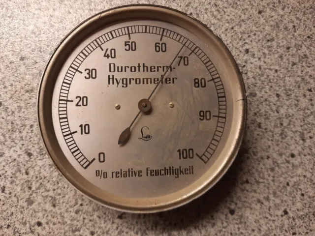Lufft Durotherm Hygrometer, alt, Durchmesser 10 cm