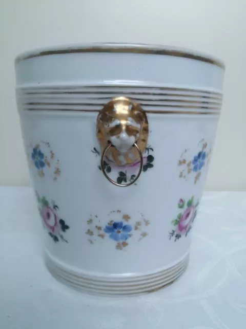 Ancien Cache-Pot en Porcelaine Vieux Paris Napoléon III