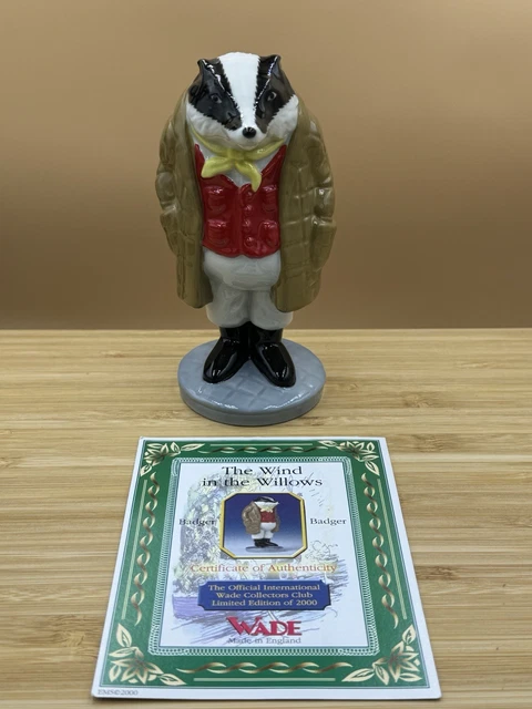 WADE CERAMICS - The Wind in the Willows Membership Piece 2000 - Badger ...