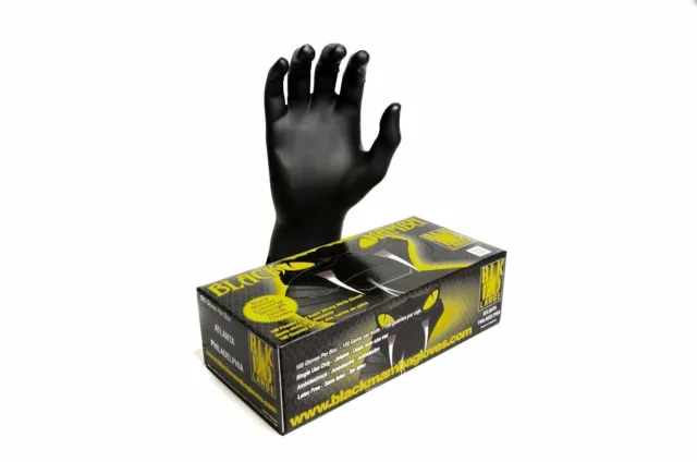 Black Mamba Super Strong Nitrile 100 Glove BOX Work Glove Heavy duty gloves