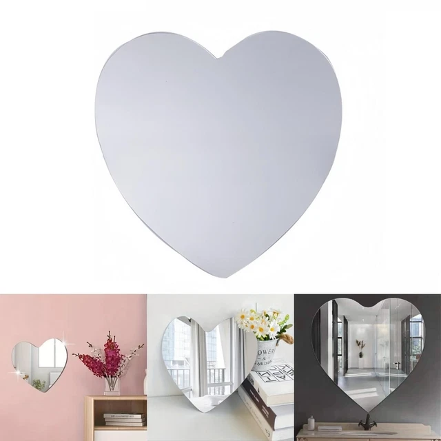 Miroir Mural Baroque En Forme De Cœur - Cadre Or, 39x38cm - Neuf, Style Art Déco - Italie