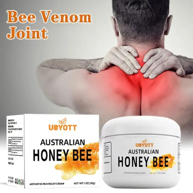 1x 30 g crema para el dolor de abeja melífera para articulaciones huesos curación artritis crema alivio del dolor