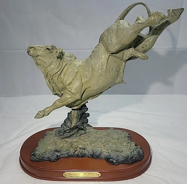 Bodacious Statue by Montana Silversmiths "the World's Most Dangerous Bull" RARE!