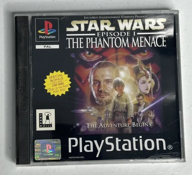 Star Wars Episode 1 - The Phantom Menace - PS 1 - Tested Working - Free Shipping