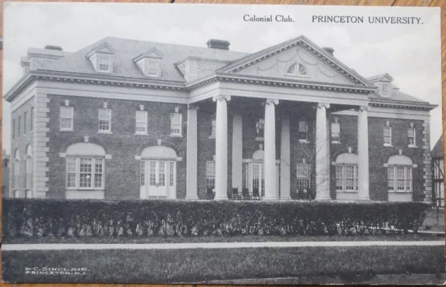 Princeton, NJ 1920s Postcard, Colonial Club, New Jersey