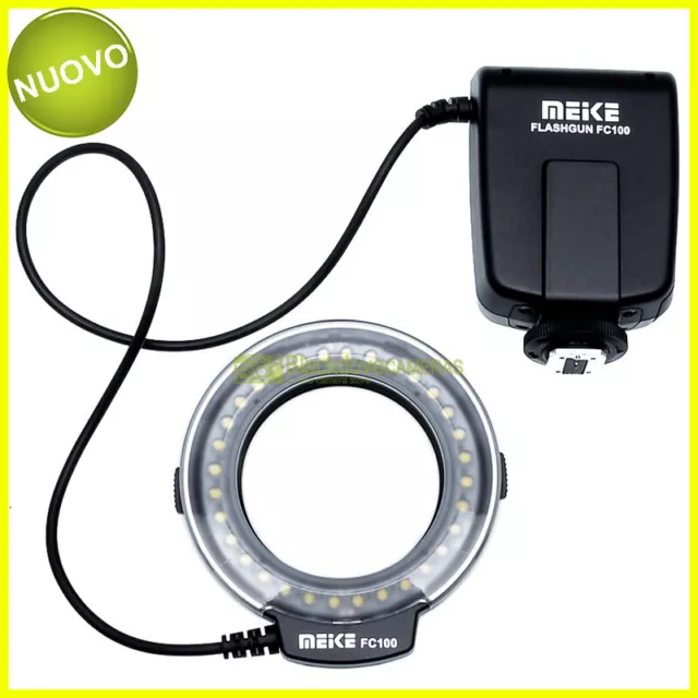 Meike MK-FC100 Illuminator Macro Annular To LED Flash-Luce Continuous Universale
