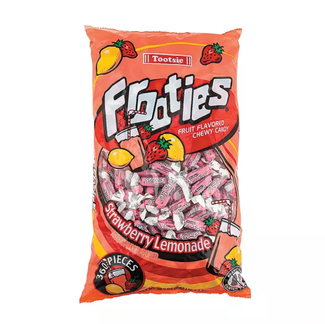 Bulk 360 Pc. Strawberry Lemonade Mini Tootsie Roll® Frooties® Chewy Fruit Candy