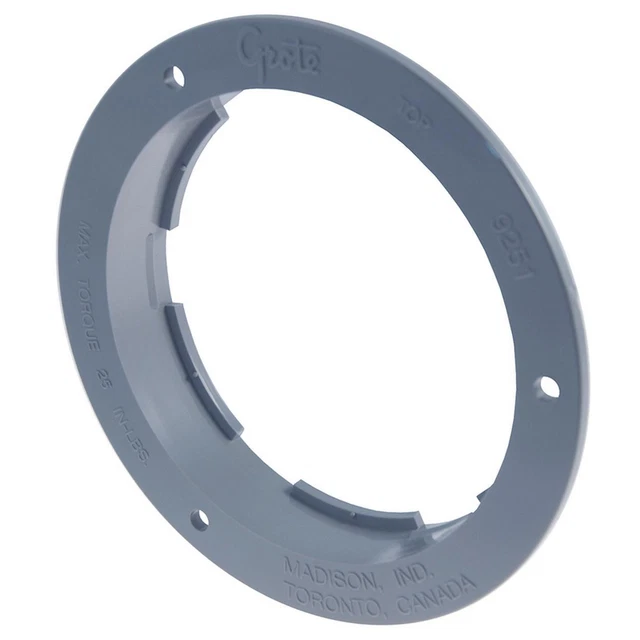 Grote 92511 BRACKET, 4", GRAY,THEFT-RESISTANT FLANGE Turn Signal Light Bracket