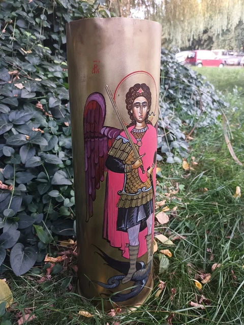 Painted Military Artillery Shells from War. Money goes to aid for Ukraine. 2