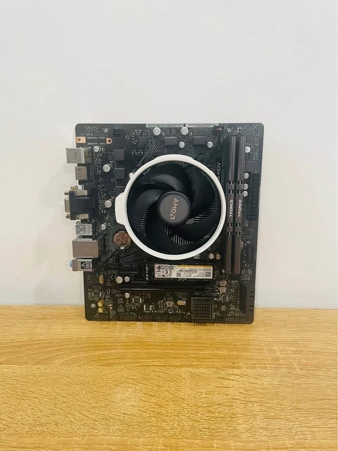 CPU ryzen5 5500 a520m-hdv ddr4 16gb 🔥 AMD Ryzen 5 5500 6-Core 4.2 GHz CPU + ASRock A520M-HDV