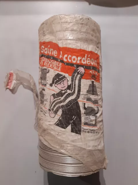 gaine accordéon aluminium extensible et flexible 110mm