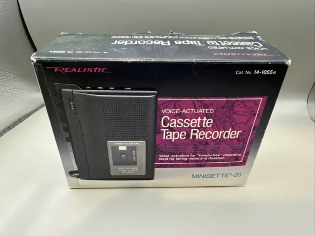 Realistic Voice Actuated Cassette Tape Recorder CTR-85; Model 14-1055B Works