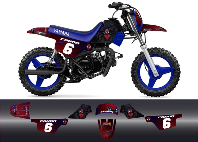 K Grafiche Adesivi Yamaha PW 50 Red Ahdes Per Mini Moto, Pocket Bike 50cc - Foto 8