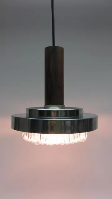 Staff  Deckenlampe Pendellampe Glas Chrom Teak Vintage bubble lamp '60er