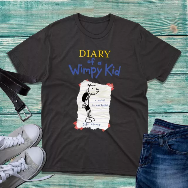 World Book Day T-Shirt Diary Of A Wimpy Kid Studying A Novel In Cartoons Tee Top