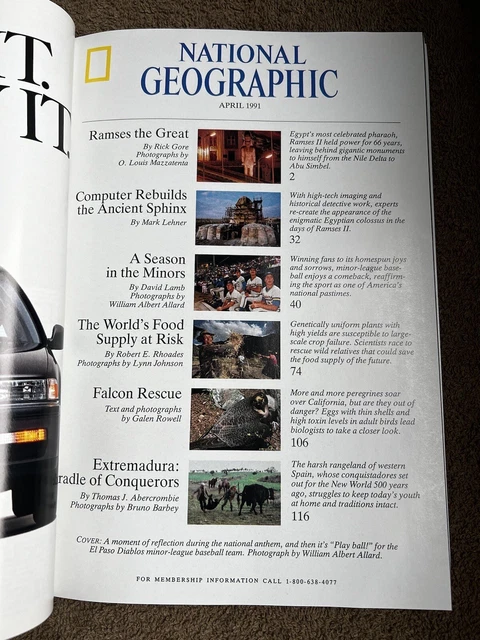 National Geographic Aprile 1991 Rivista Completa Come Nuovo Vol 179 National Geographic Aprile 1991 Rivista Completa Come Nuovo Vol 179
