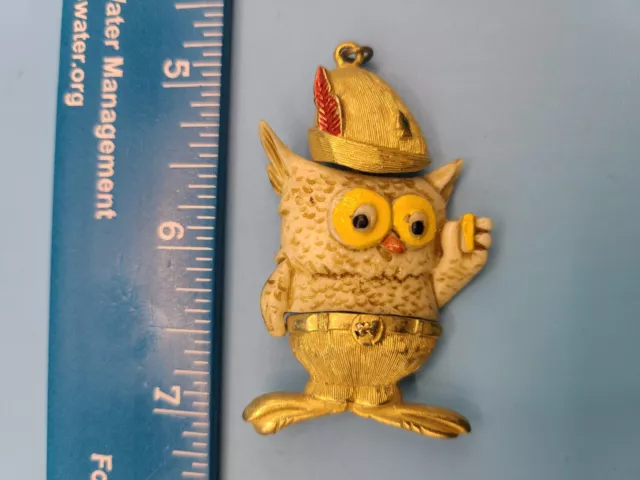 Vintage Woodsy The Owl Pendant Give a Hoot Don't Pollute