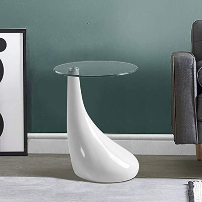 Effetto Noce GOLDFAN Moderno Minimalista Tavoli di nidificazione Tavolino da Divano Fine Tabella Set di 3 per Soggiorno Camera da Letto 