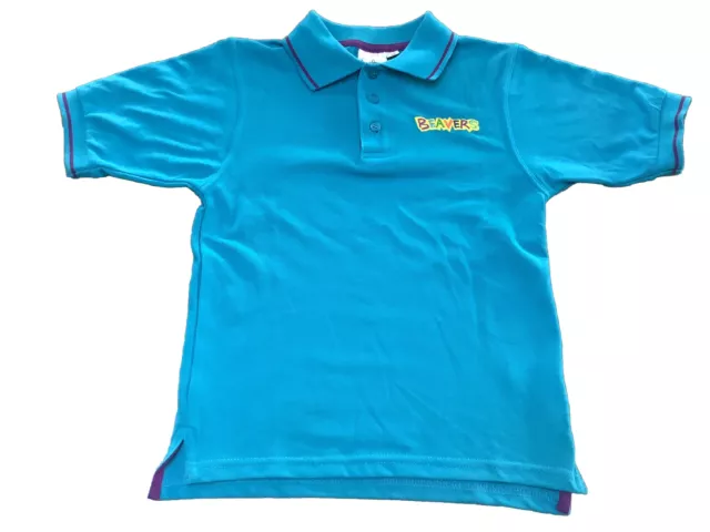 Polo uniforme Beavers scout ragazze taglia 26 indossata una volta 5y 6Y guide